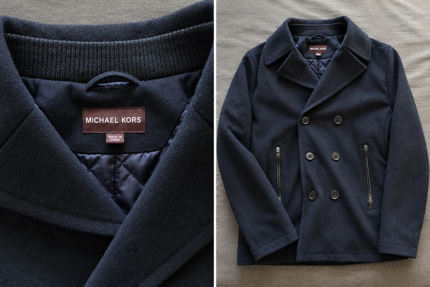 Michael Kors Double Breasted Pea Coat