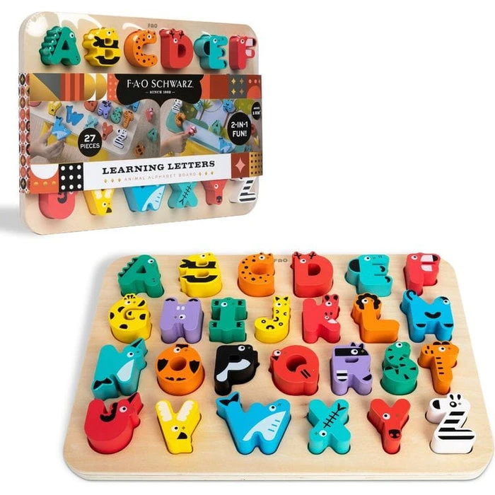 FAO Schwarz Learning Letters Animal Alphabet Board - 27 Pieces - photo 2