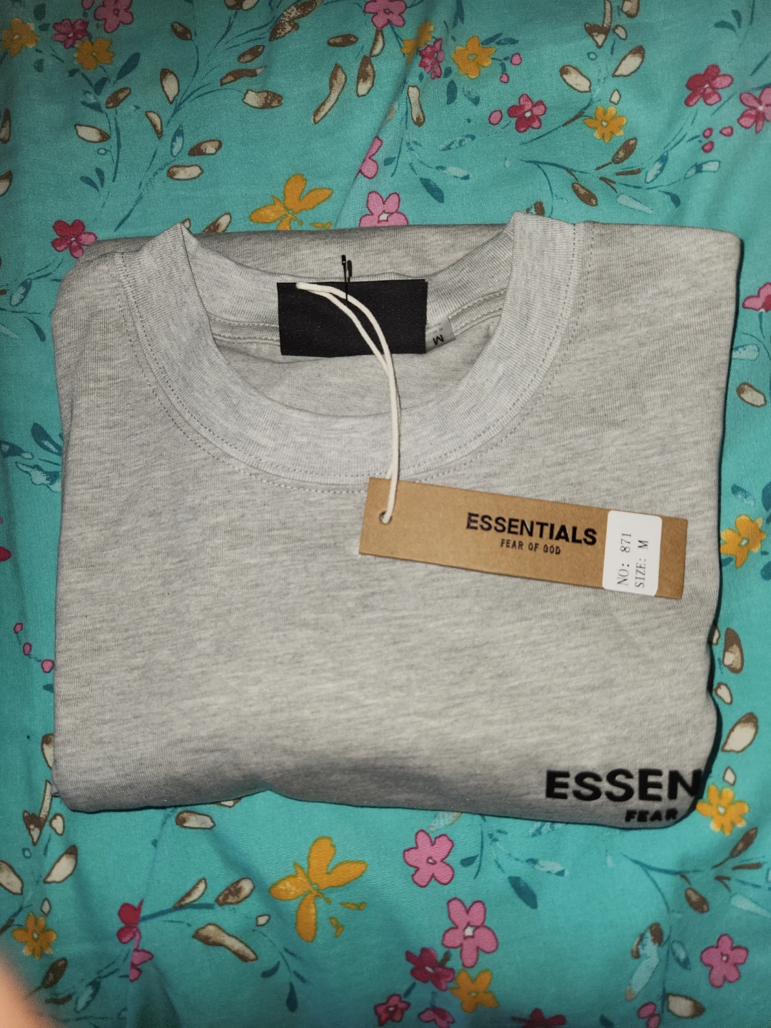 Fear of God Essentials T-Shirt - Light Grey - Size M - photo 3