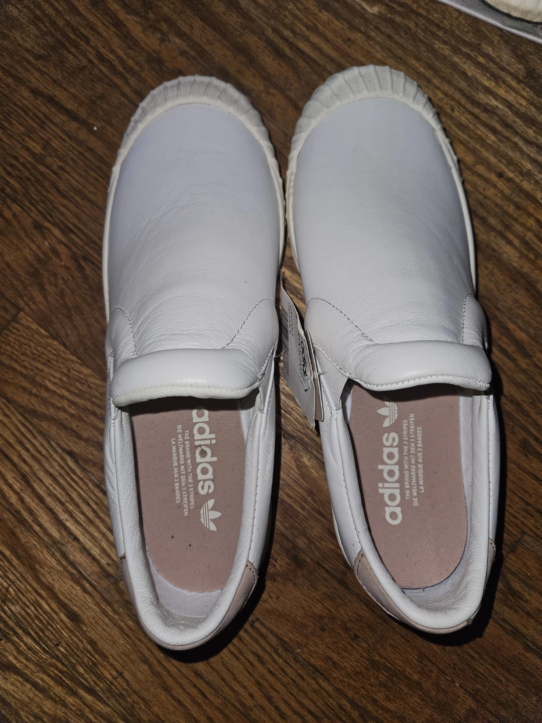 Adidas EVERYN SLIPON W White Sneakers Size 8