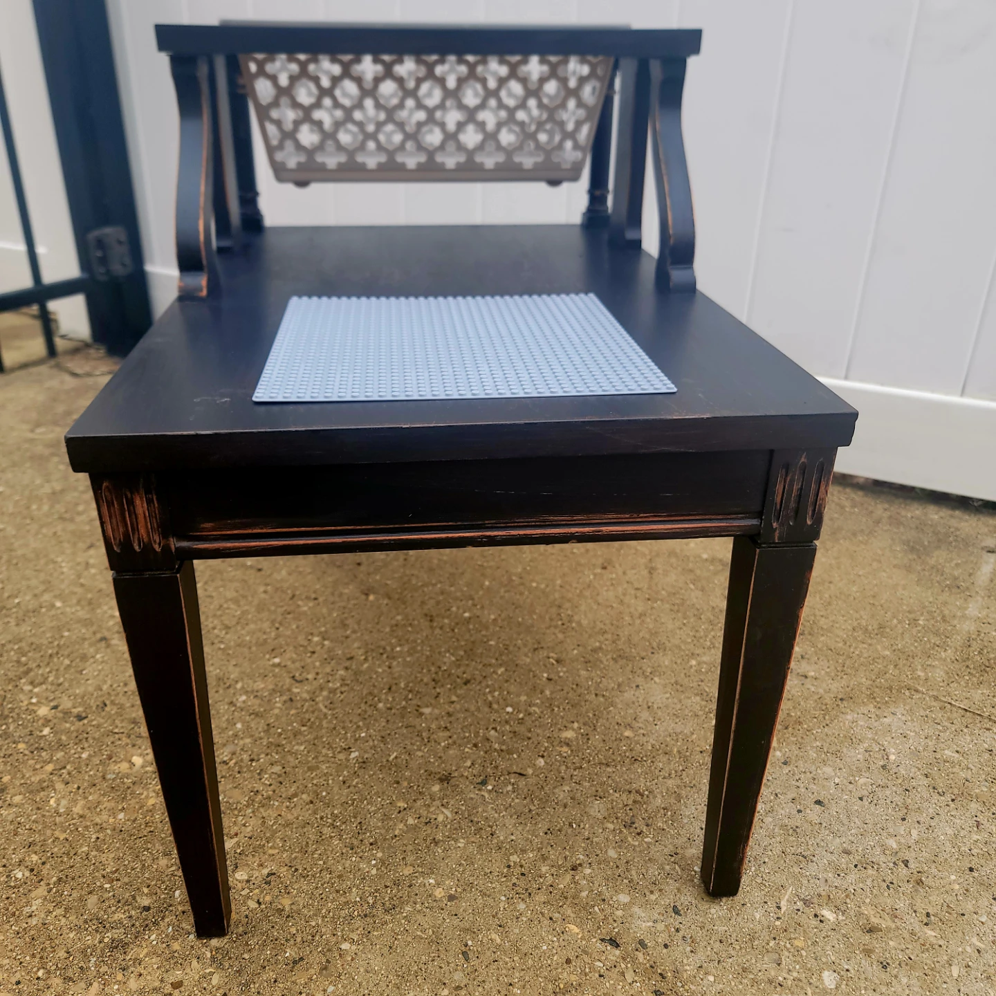 Black Two-Tier Side Table Lego table/storage $100 - photo 2