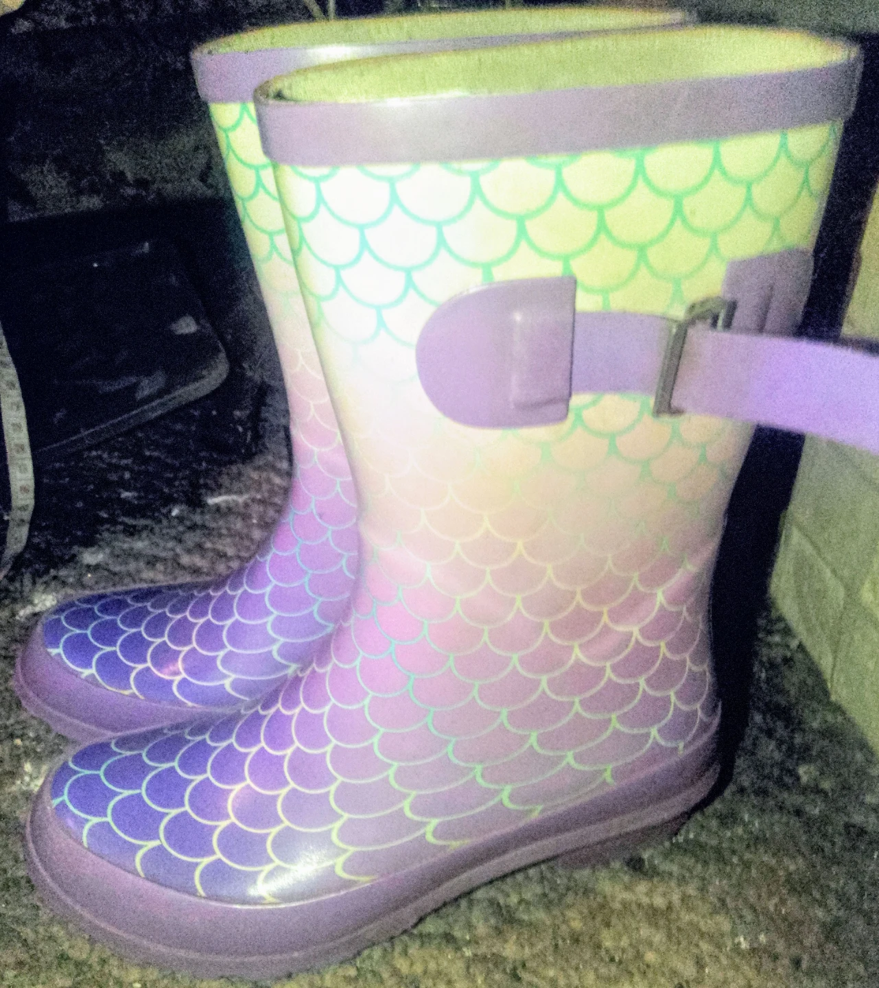 George Kids Mermaid Pattern Rain Boots
