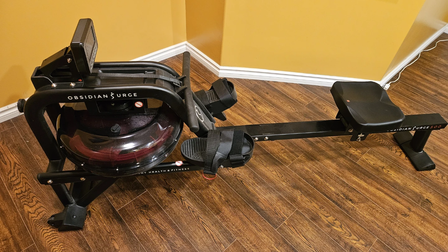 Sunny Health & Fitness Obsidian Surge 500 Water Rower
