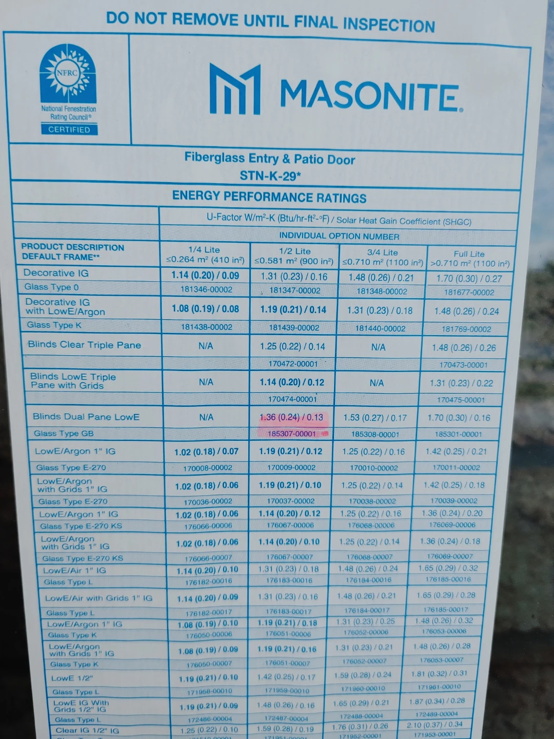 Masonite Fiberglass Entry & Patio Door - photo 5
