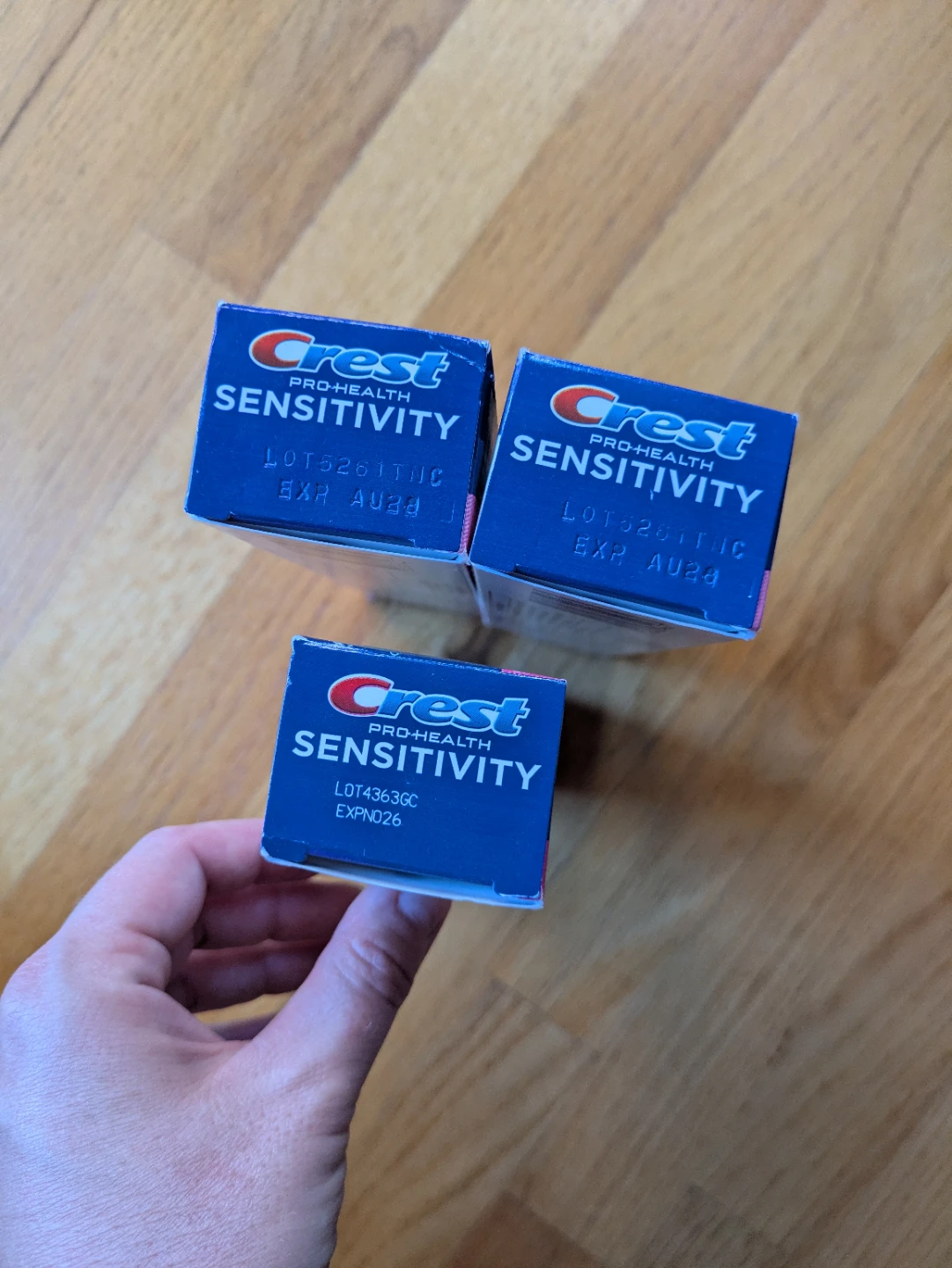Crest Sensitivity Toothpaste Lot of 3 new in box - photo 2