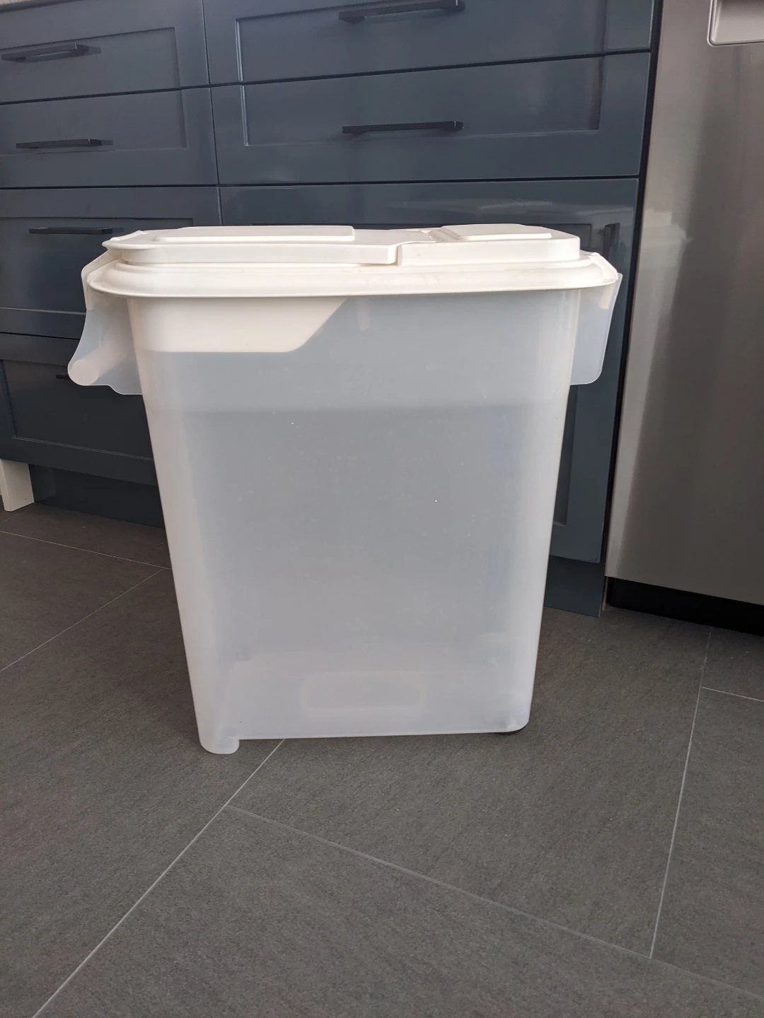 Large dog food storage bin