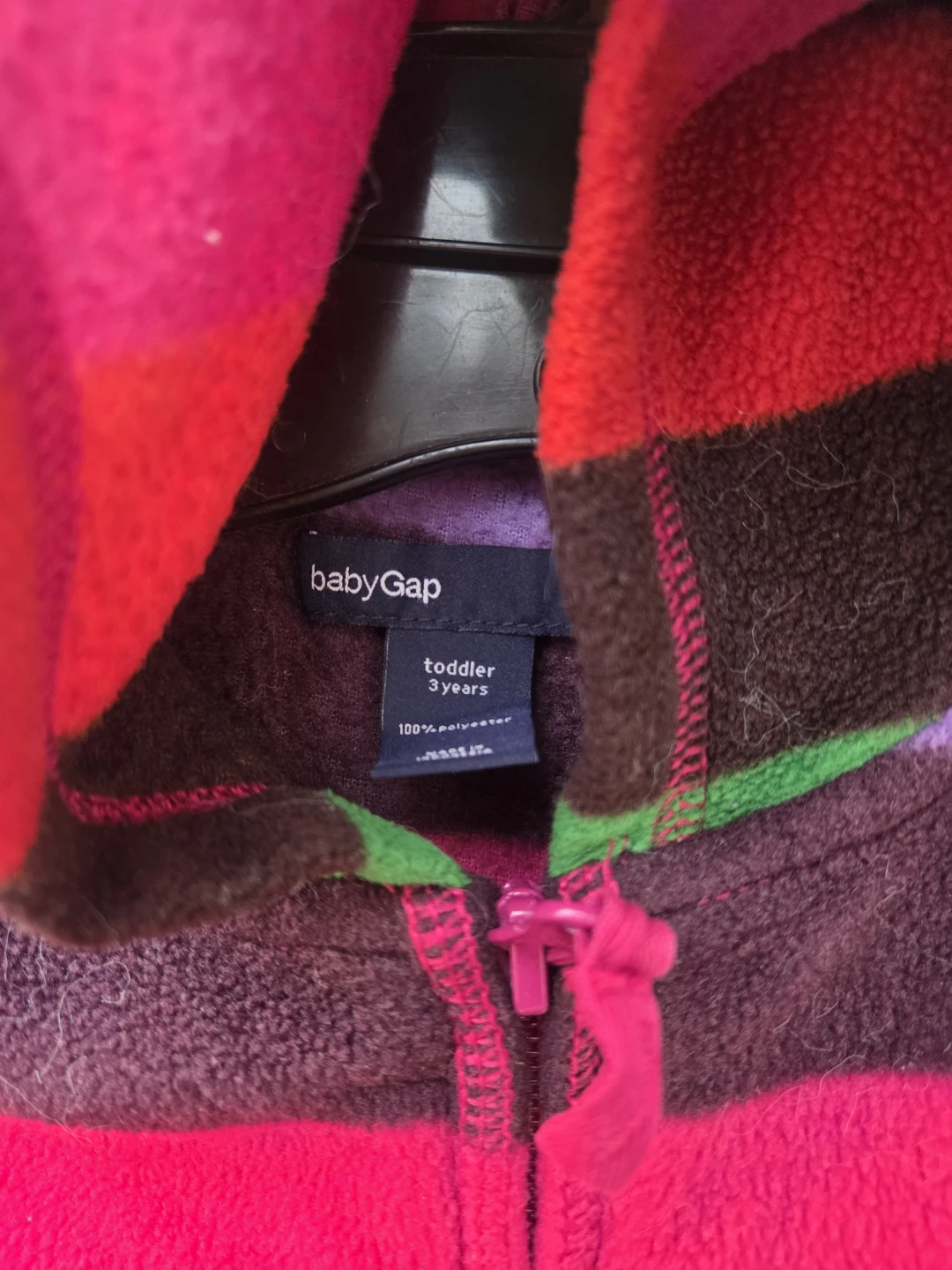 Baby Gap Toddler Striped Fleece Hoodie - photo 3