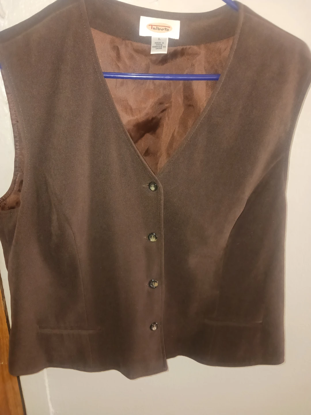 🏈 Talbots Brown Vest