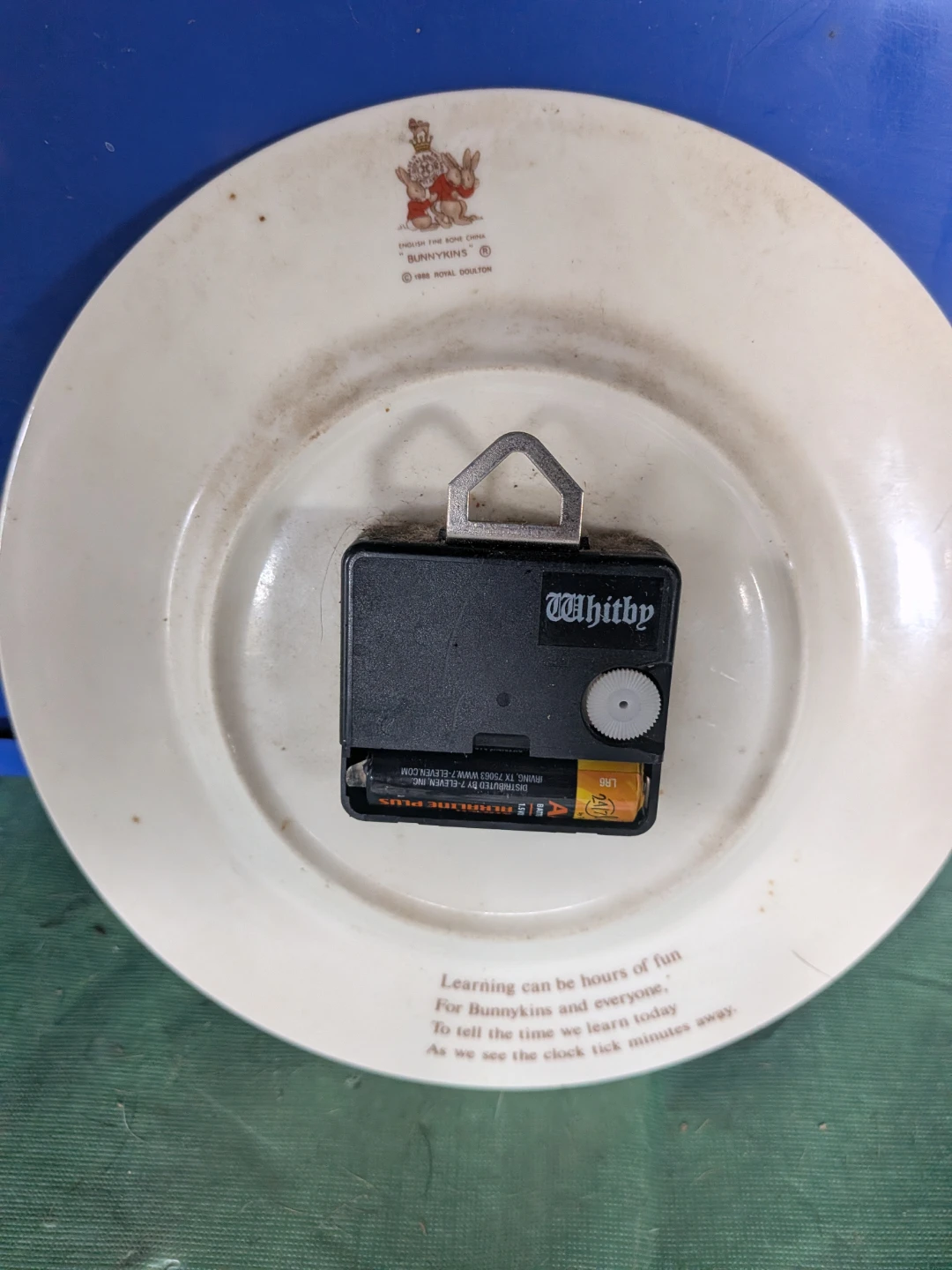 Royal Doulton Bunnykins Teaching Clock - photo 2