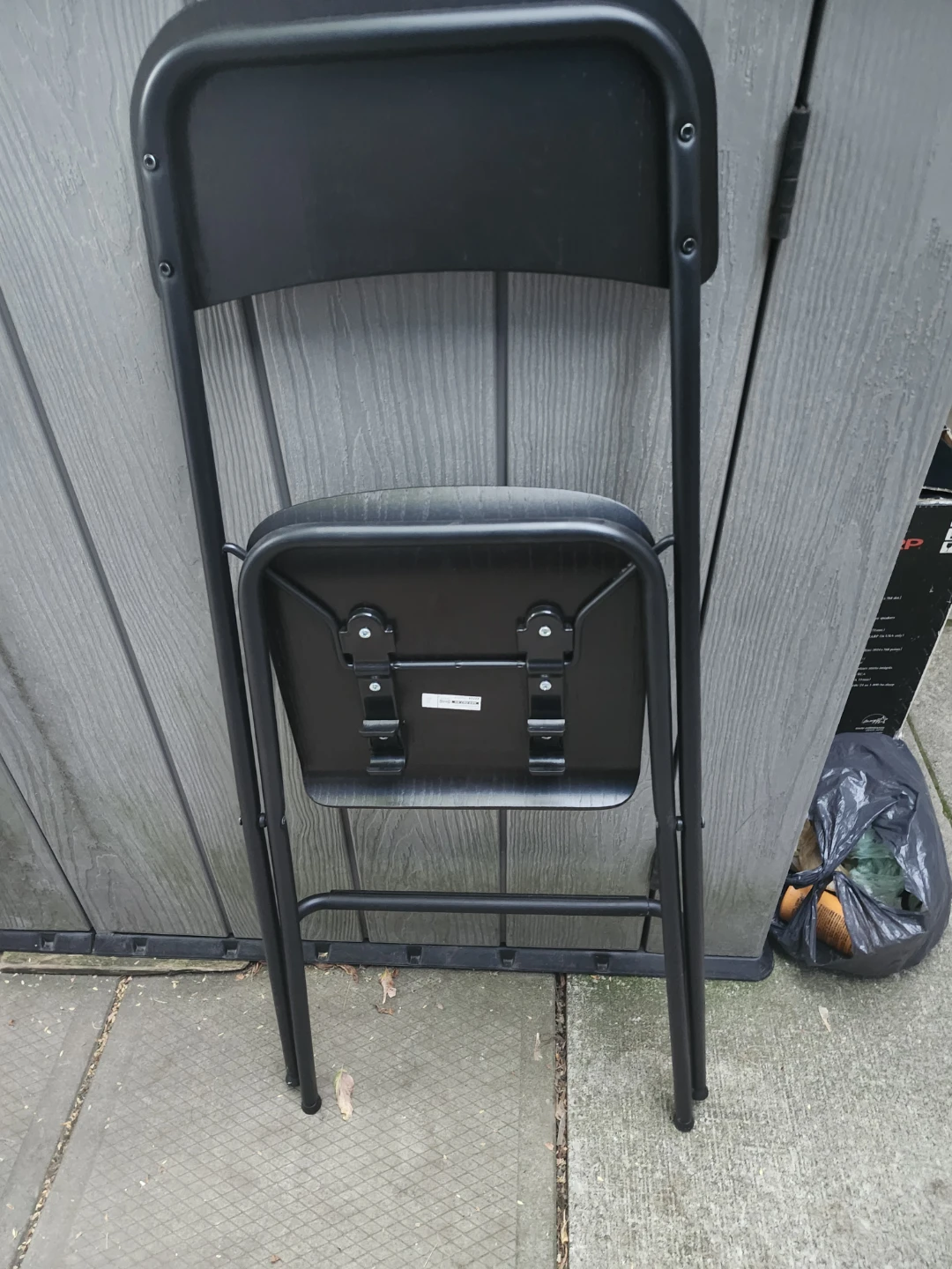 Black Folding Bar Stool - photo 3