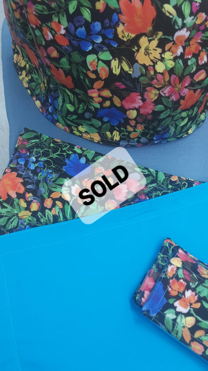 Floral Print Table Mat and Coaster Set - photo 4