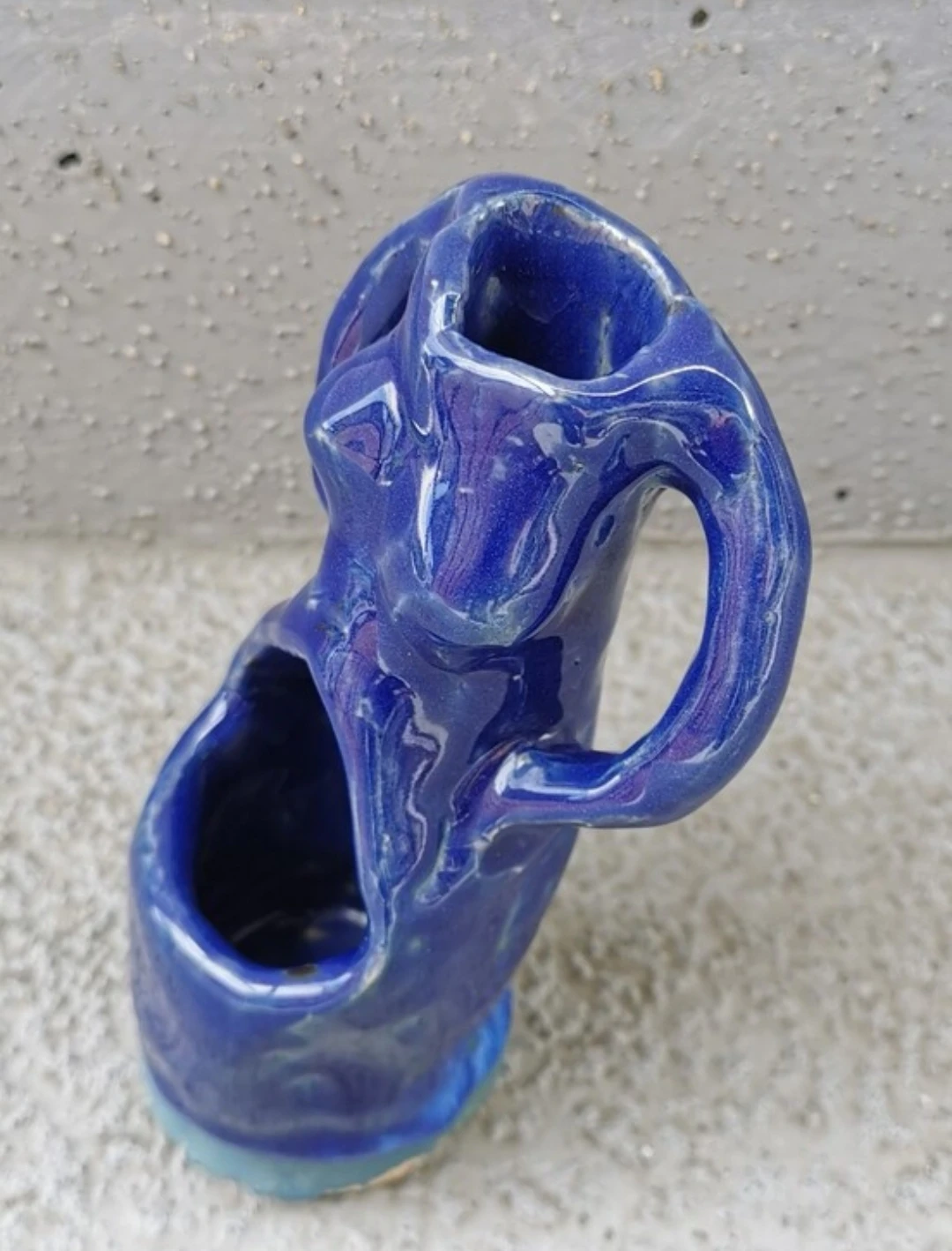 Vintage Studio Pottery Nude Torso Double Vase Sculptural Art - photo 2