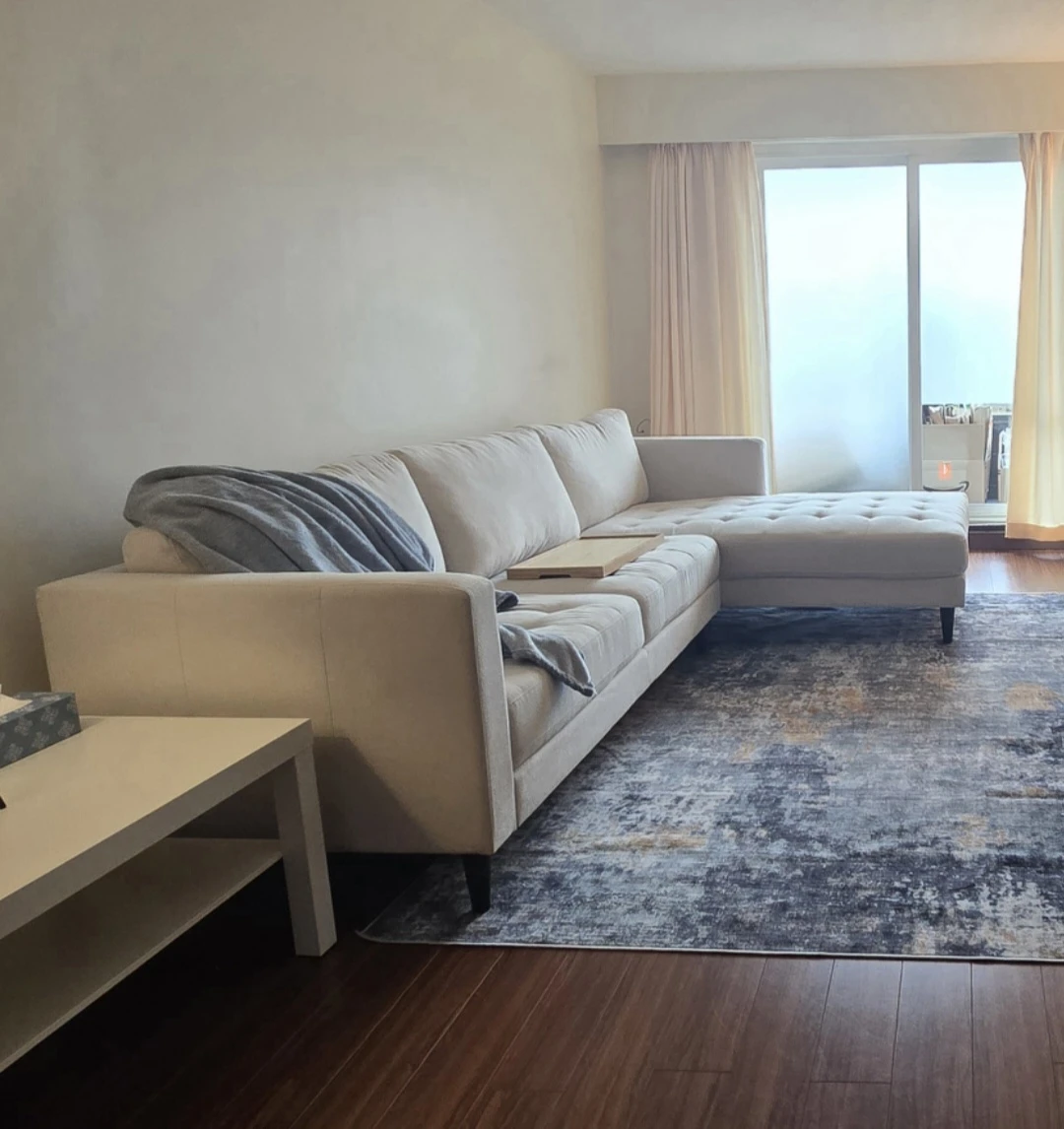 Like new Metro 2-Piece Right-Facing Sectional - Neutral - photo 2