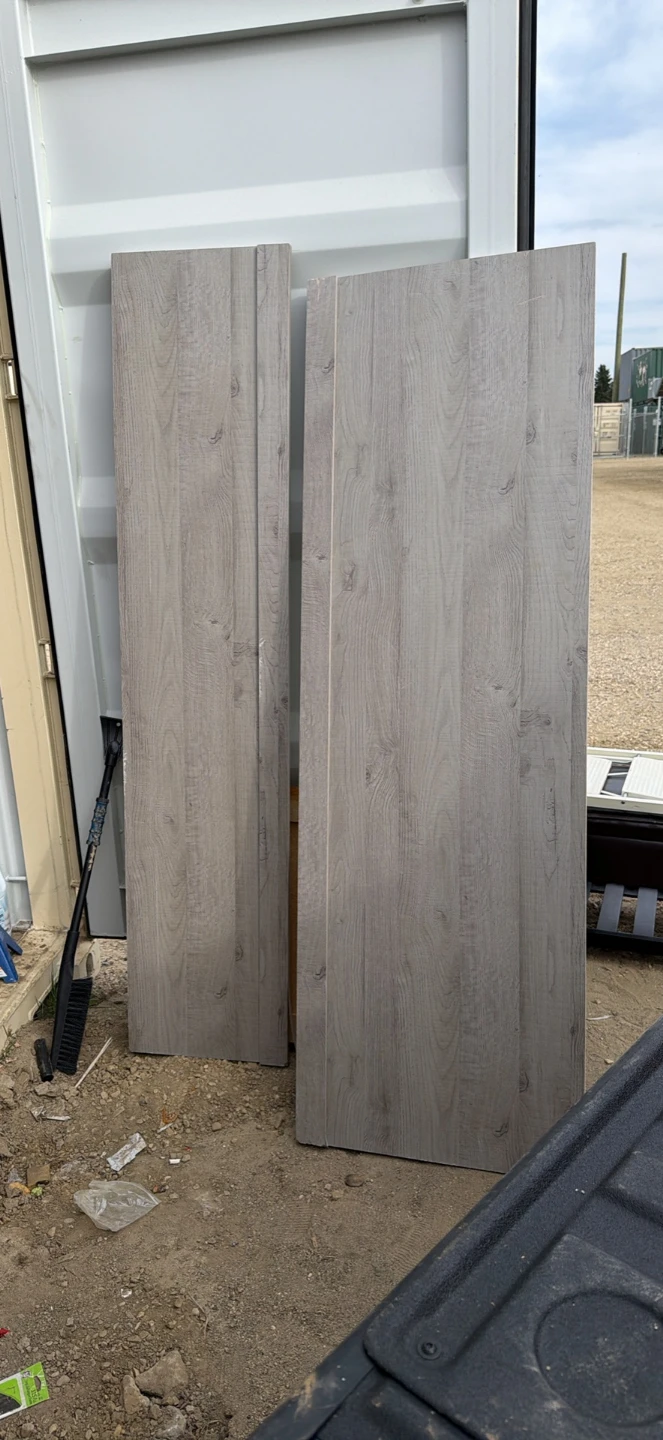 Two Wood Grain Cabinet Doors - photo 2