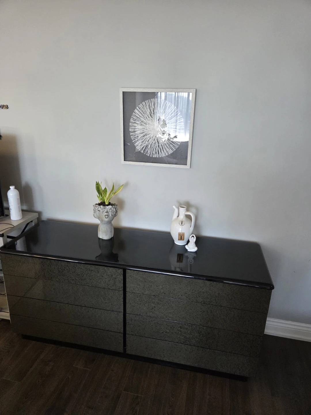 Modern Black Glossy Dresser