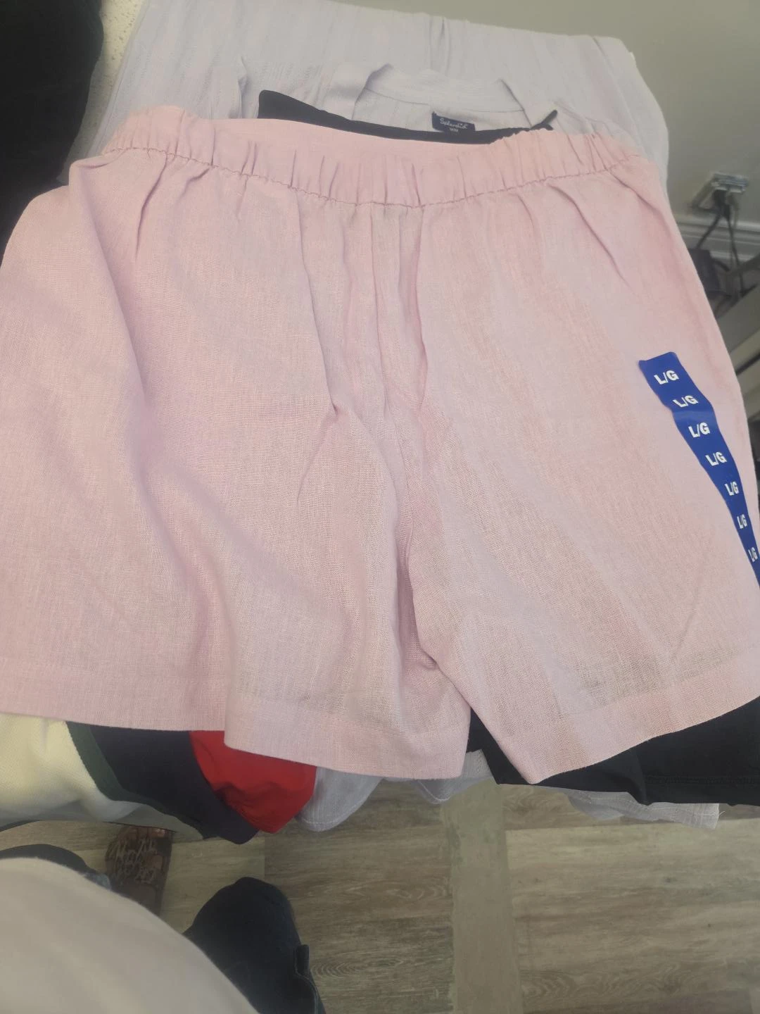 Splendid Pink Linen Blend Shorts