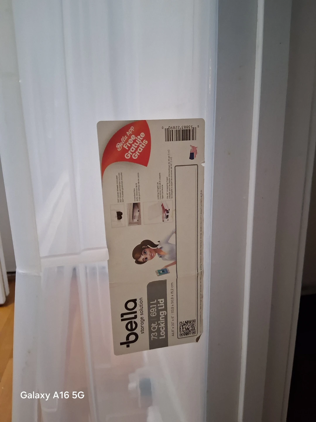 Bella 73 Qt Locking Lid Underbed Storage Bin - photo 3