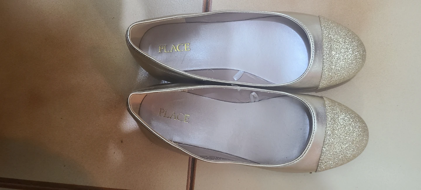 The Children's Place Gold Glitter Flats - photo 3
