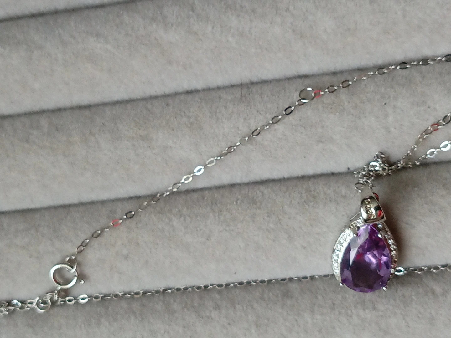 S925 Sterling Silver Pear Necklace - photo 2