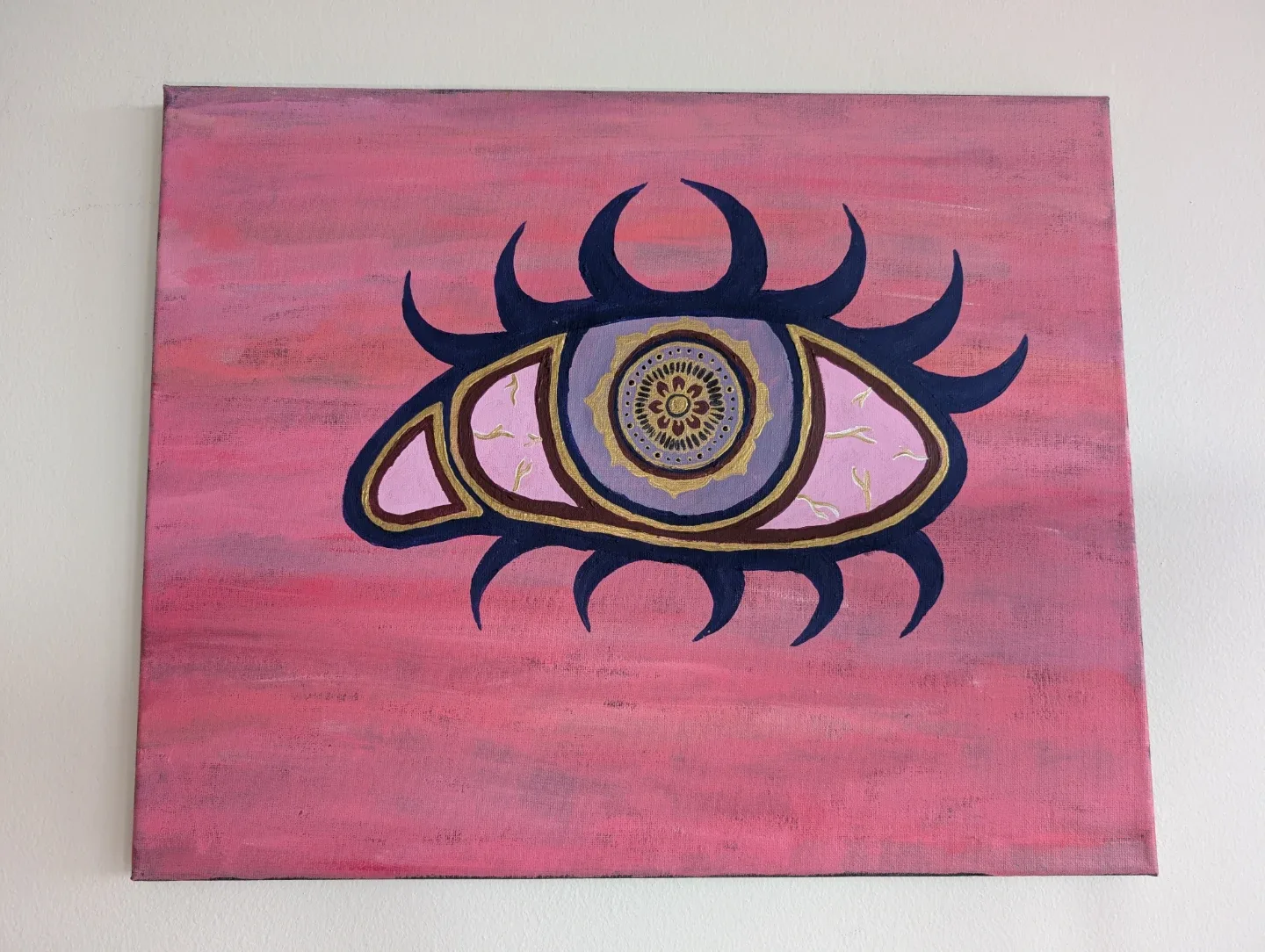 Set of Two Eye Themed Canvas Paintings - photo 2