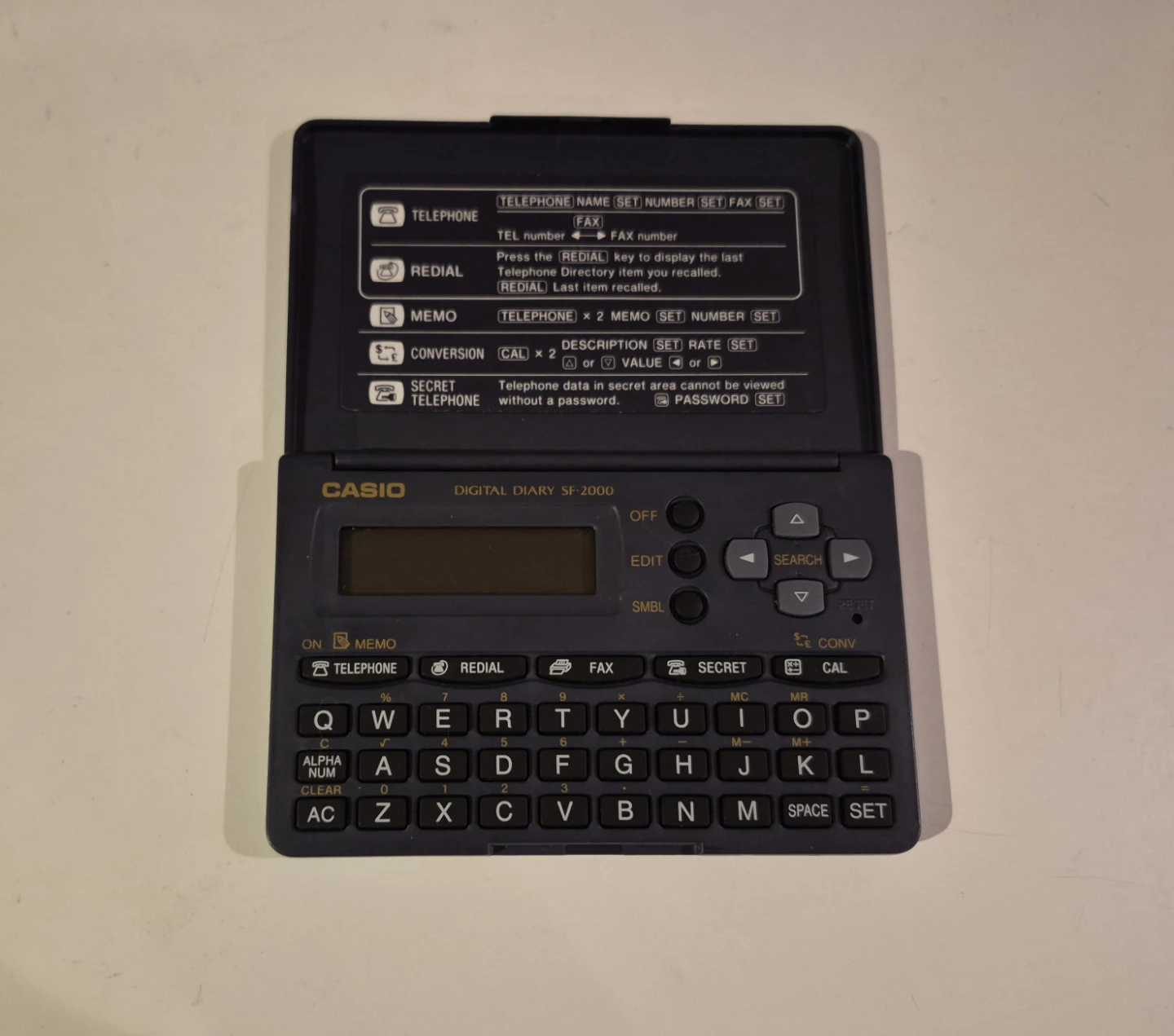 Casio Digital Diary SF-2000 - photo 4
