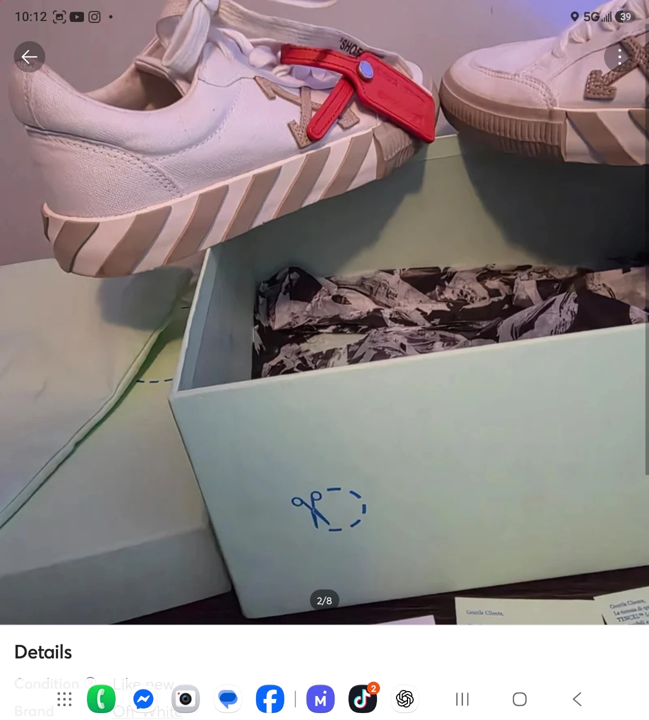 Off-White Vulcanized Low-Top Sneakers - photo 5
