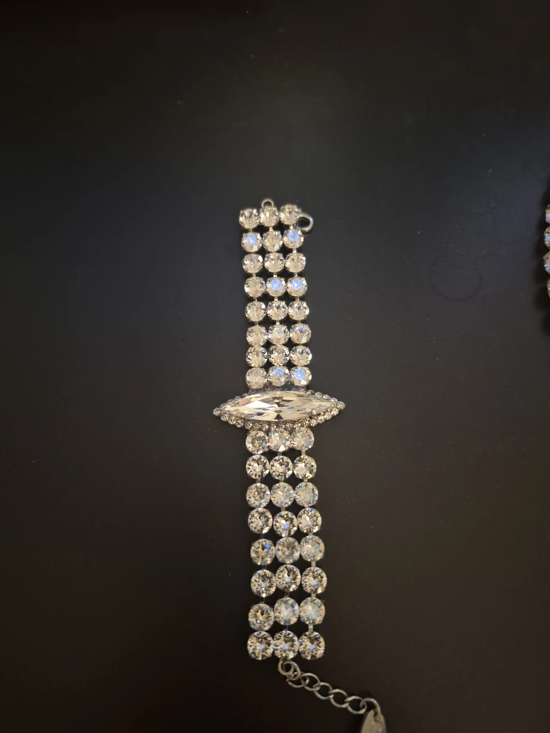 Rhinestone Marquise Cut Bracelet