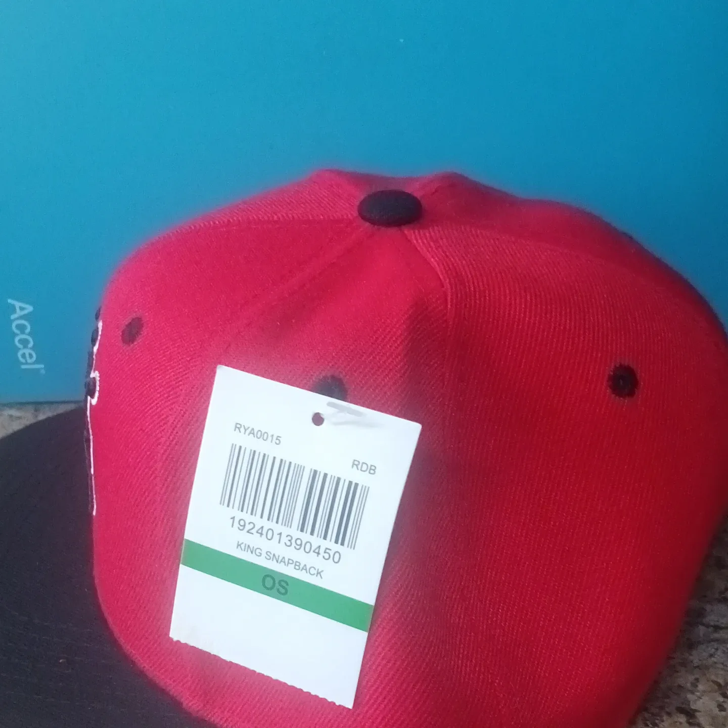 Ring of Fire:  King Snapback Hat Red and Black - photo 3