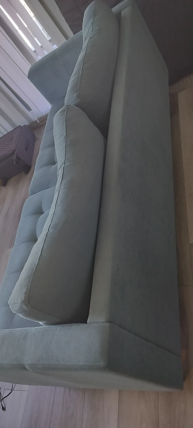 Blue mid-century style sofa - photo 3
