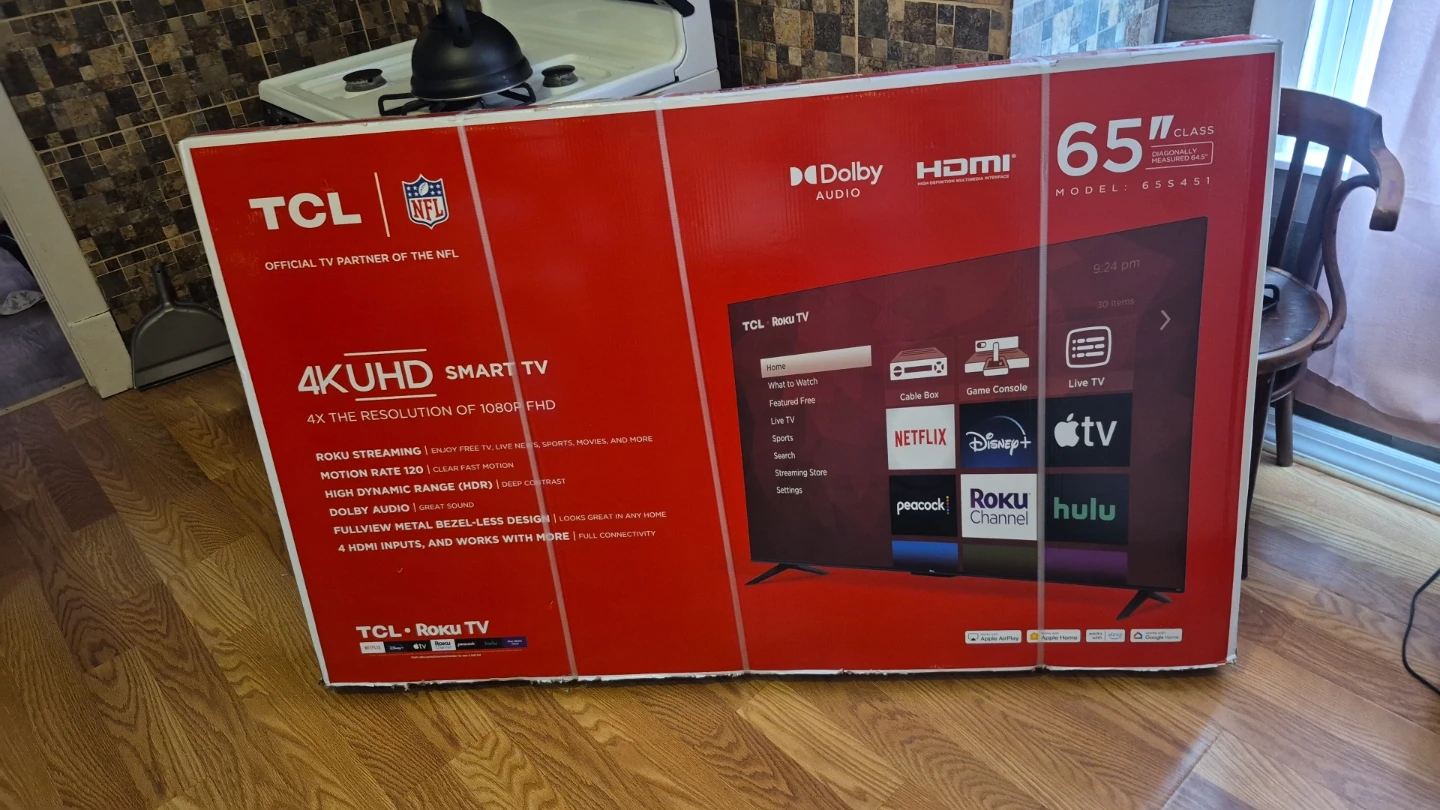 TCL 65 inch 4K UHD Roku Smart TV - photo 3