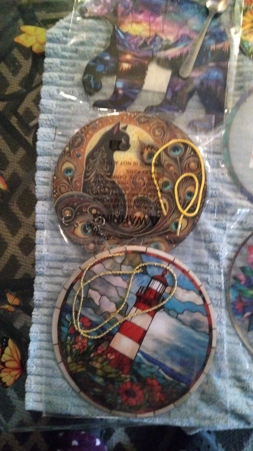Assorted Stained Glass Style Decorative Suncatchers - photo 2