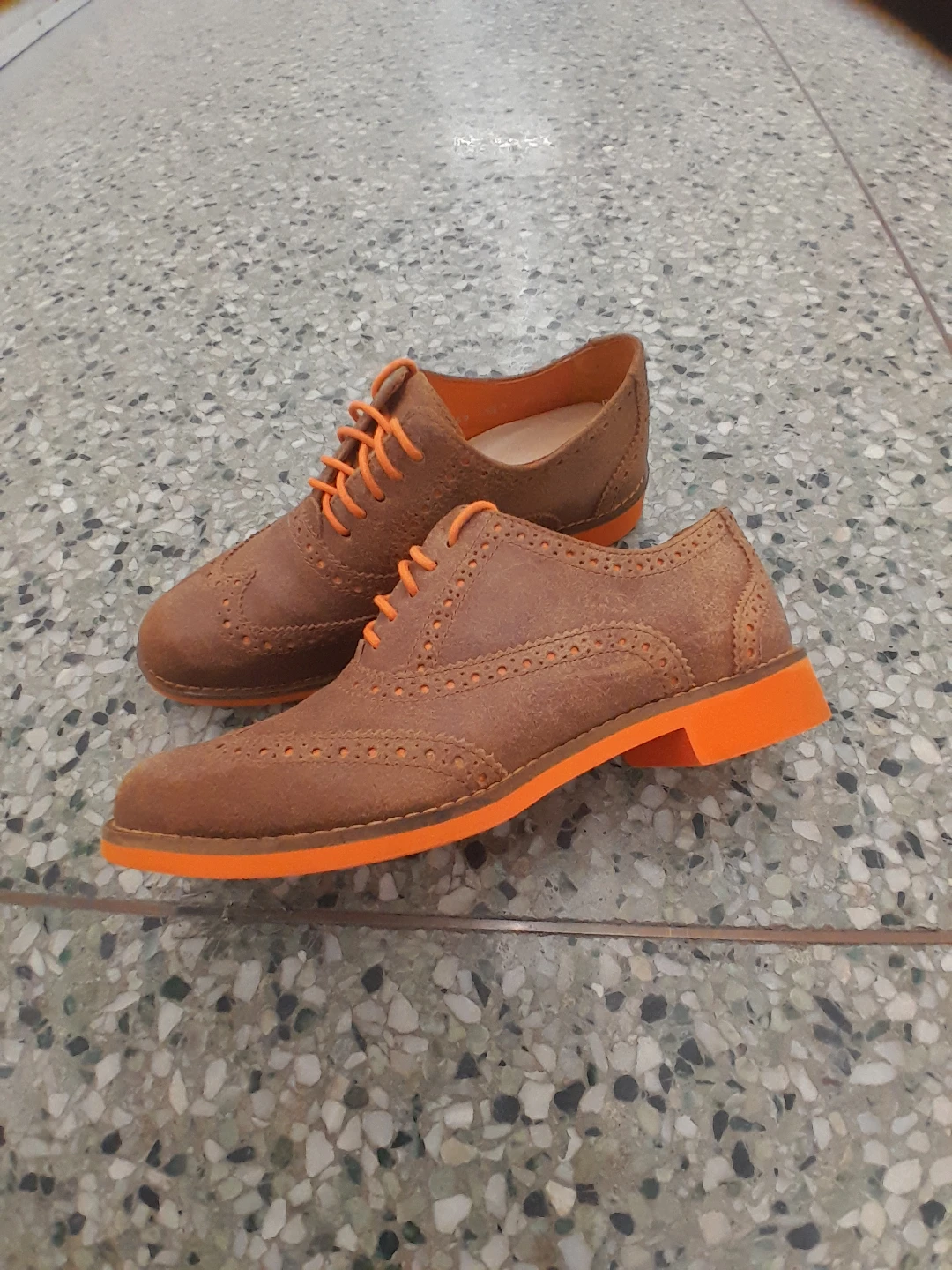 Cole Haan Brown Suede Brogues For Boys/Teens Size 5 - photo 5