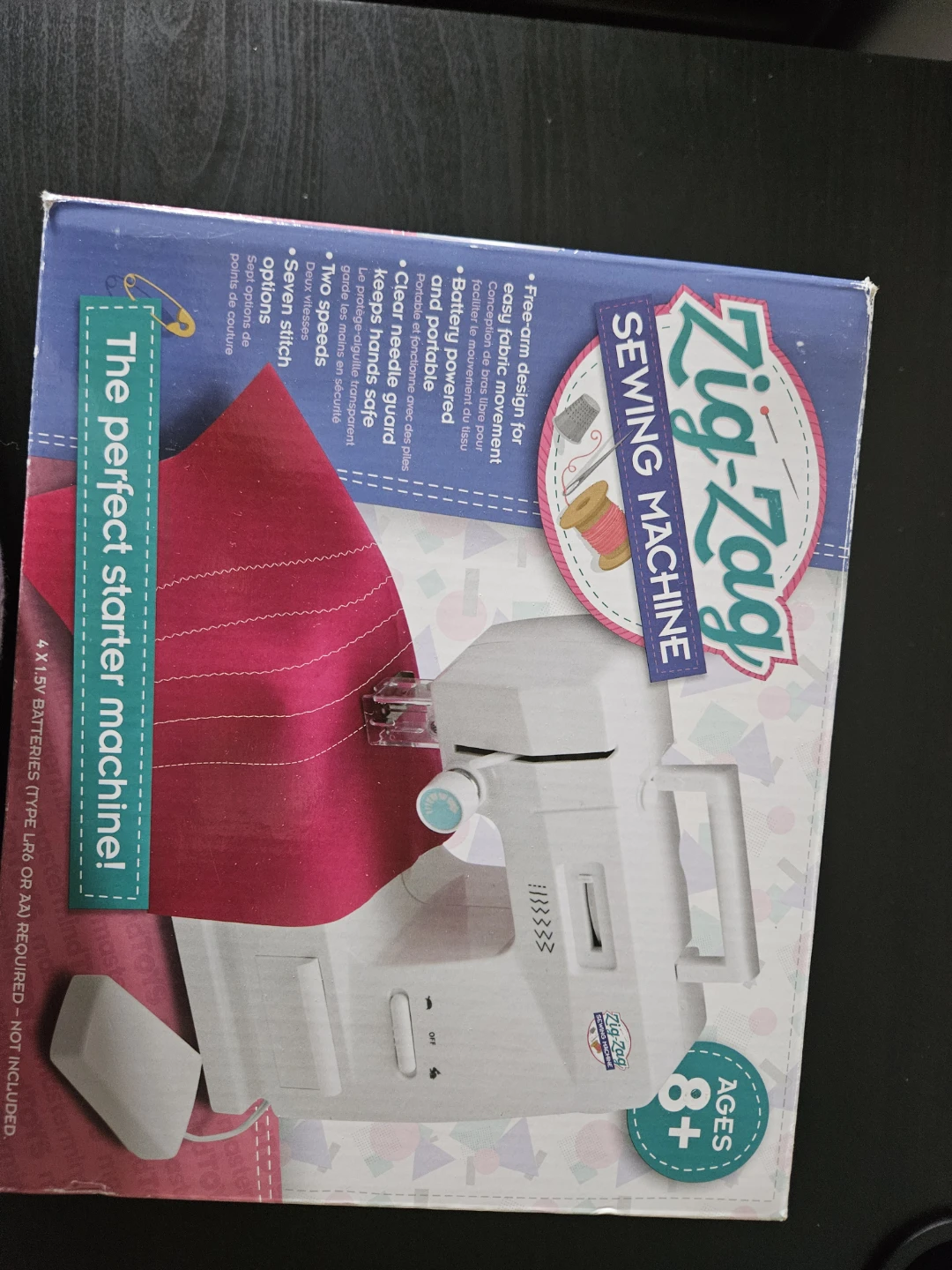 Compact Travel Zig Zag  sewing machine by MasterMind Toys.