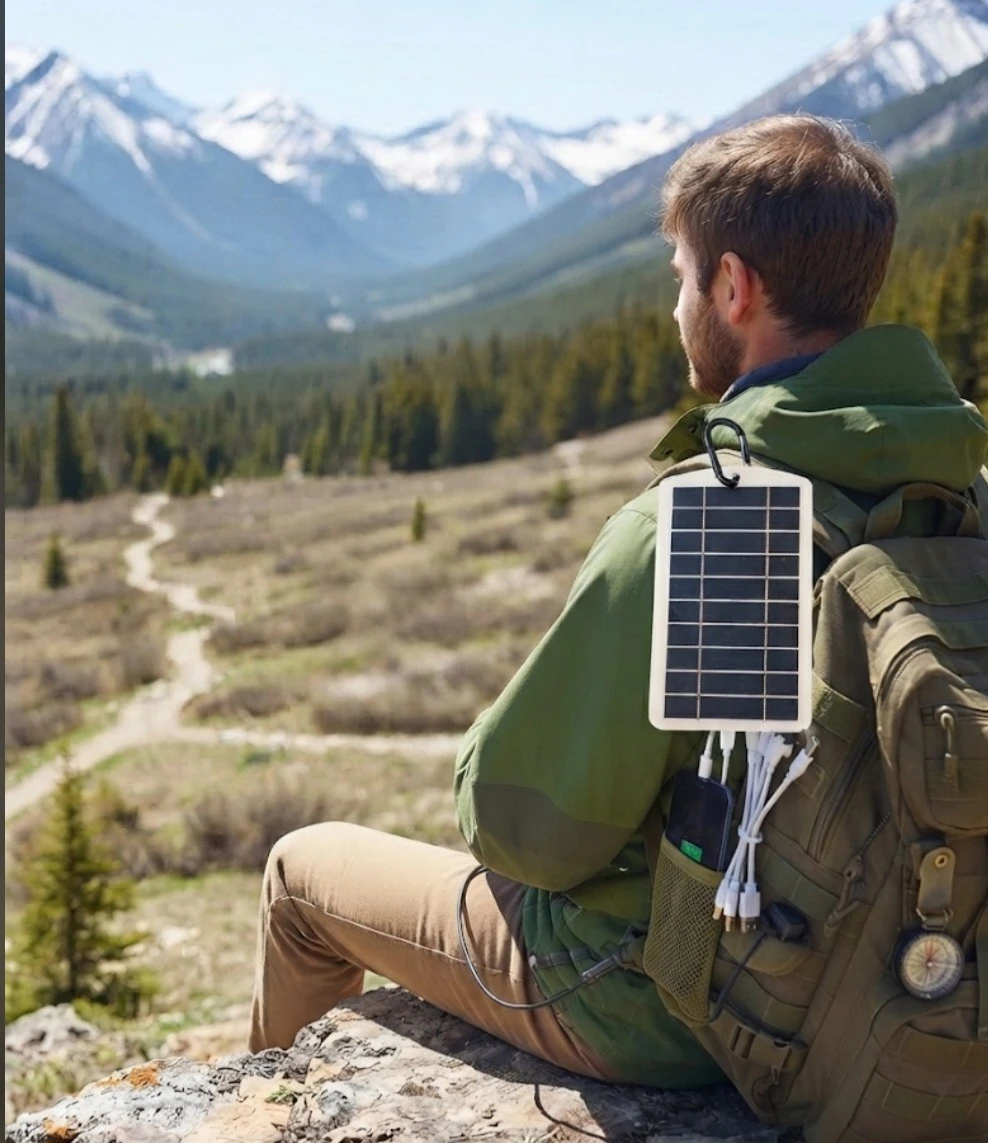 Brand new portable mini solar panel charger, outdoor activities - photo 2