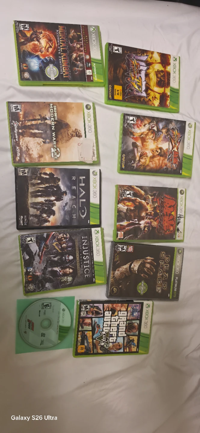 Xbox 360 Console with 3 Controllers and Games - photo 3