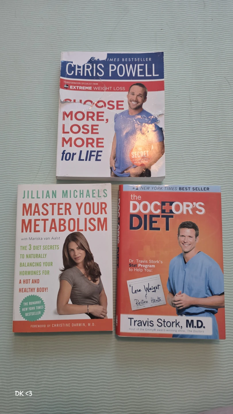 Set of 3 Diet and Health Books