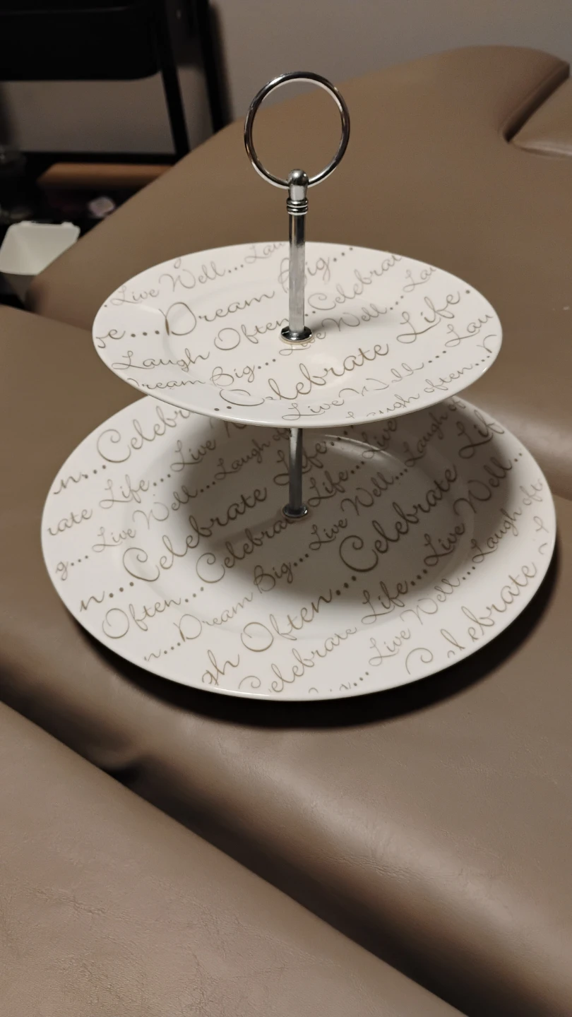 Bowring Celebration 2-Tier Cake Plate