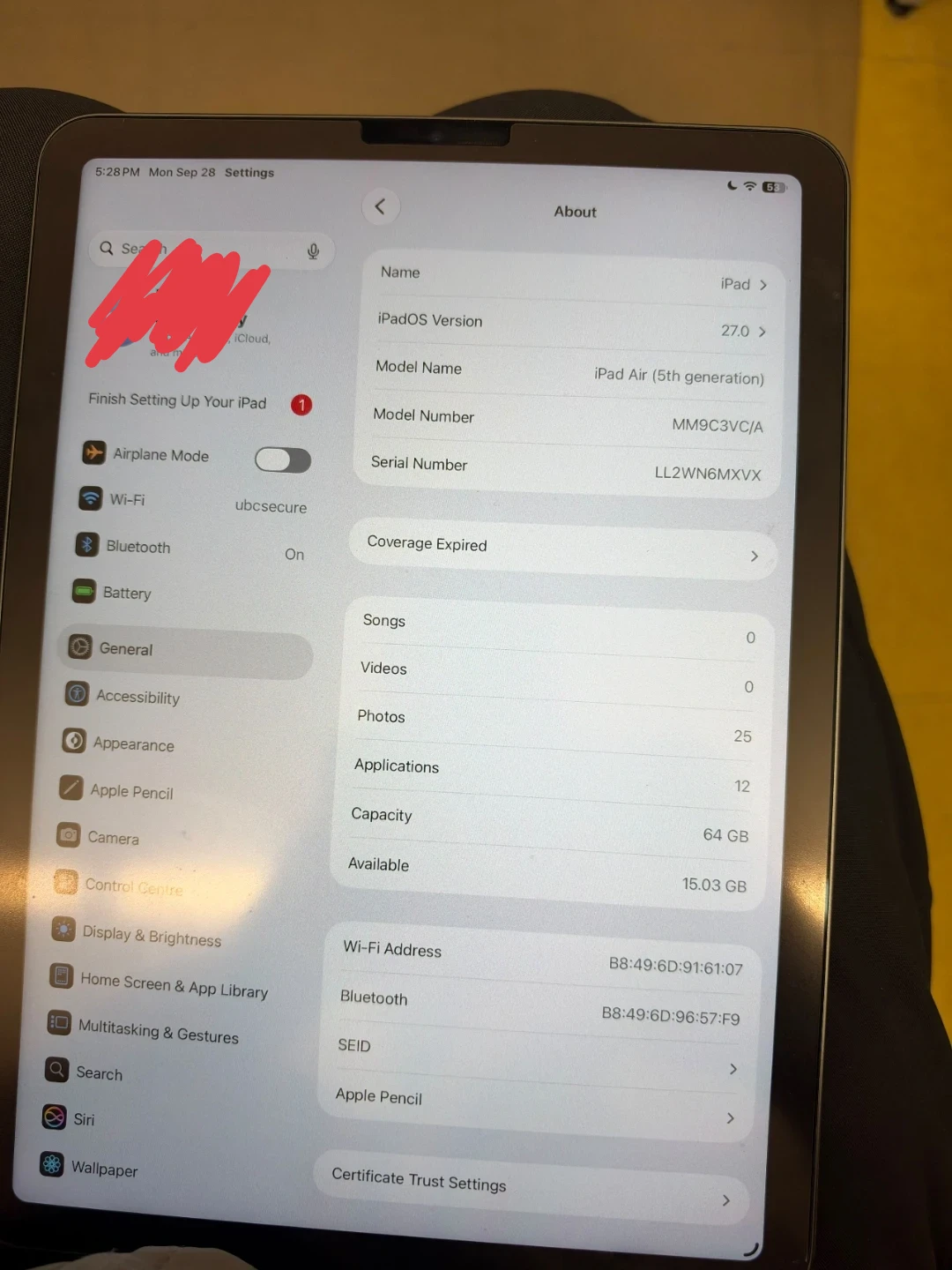 Apple iPad Air (5th Generation) 64GB - Space Grey - photo 3