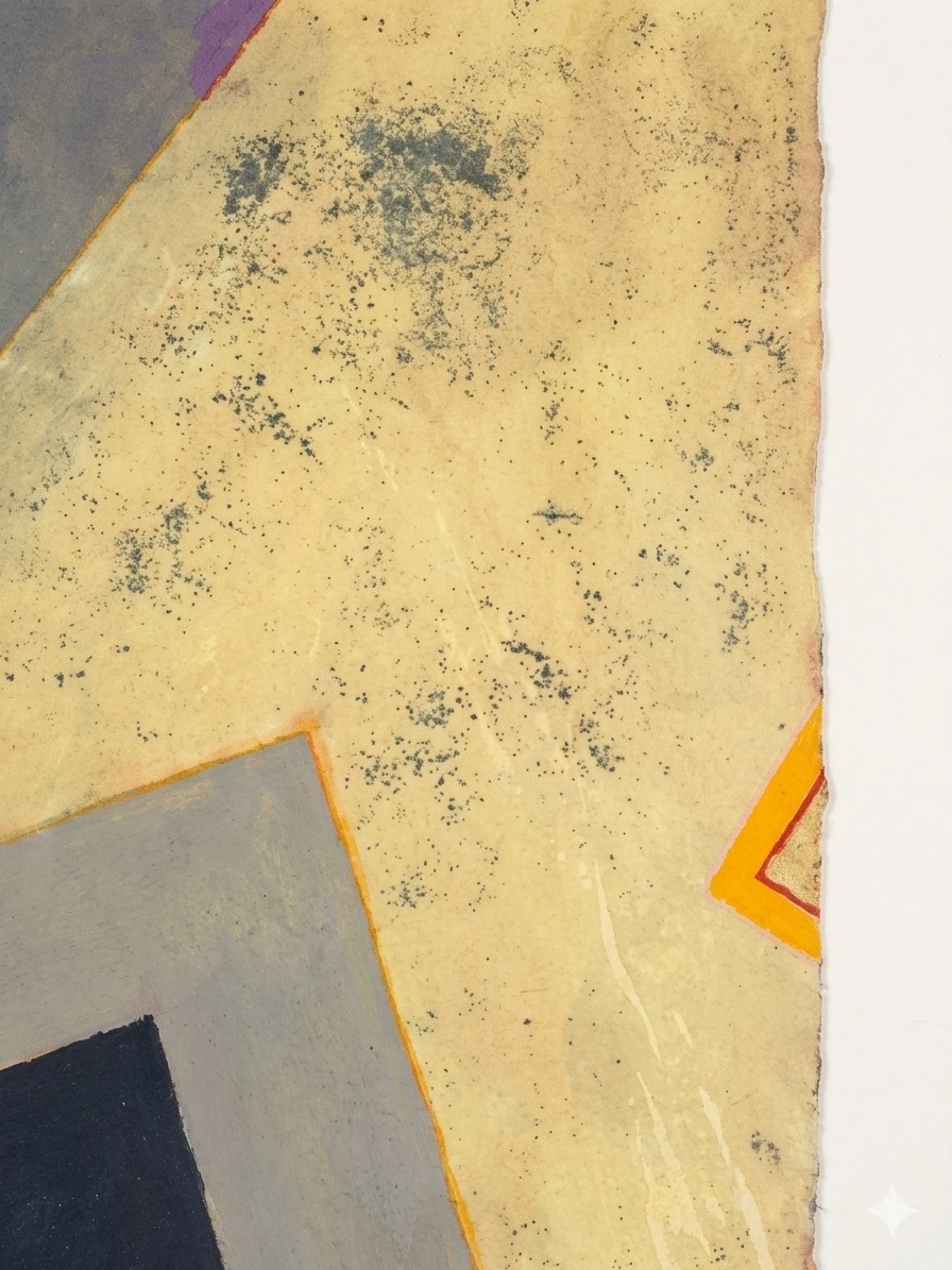 MCM Geometric Abstract Painting – Glenn R. Bradshaw (1922-2013) - photo 4