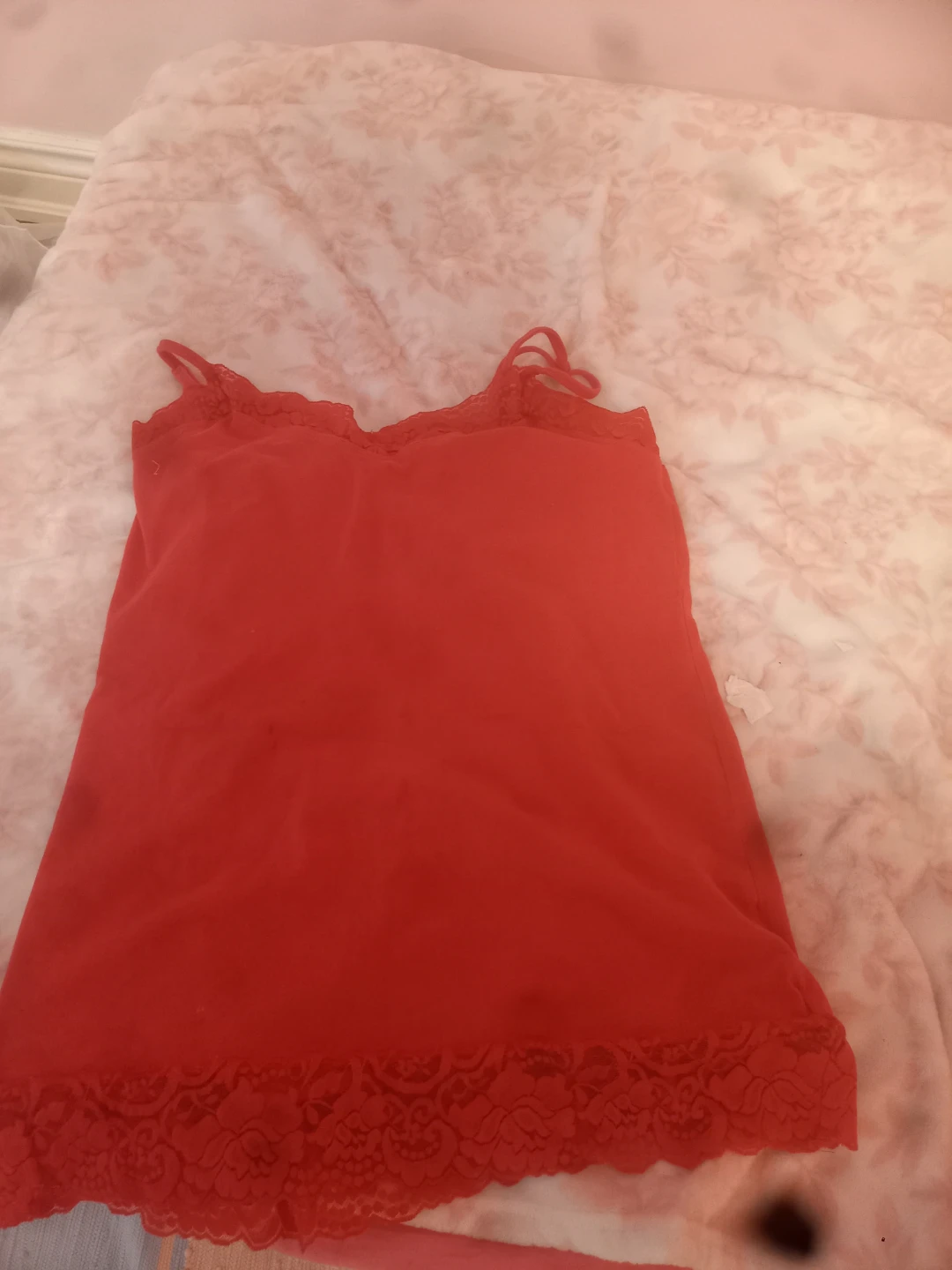 Torrid Red Lace Trim Tank Top - photo 2