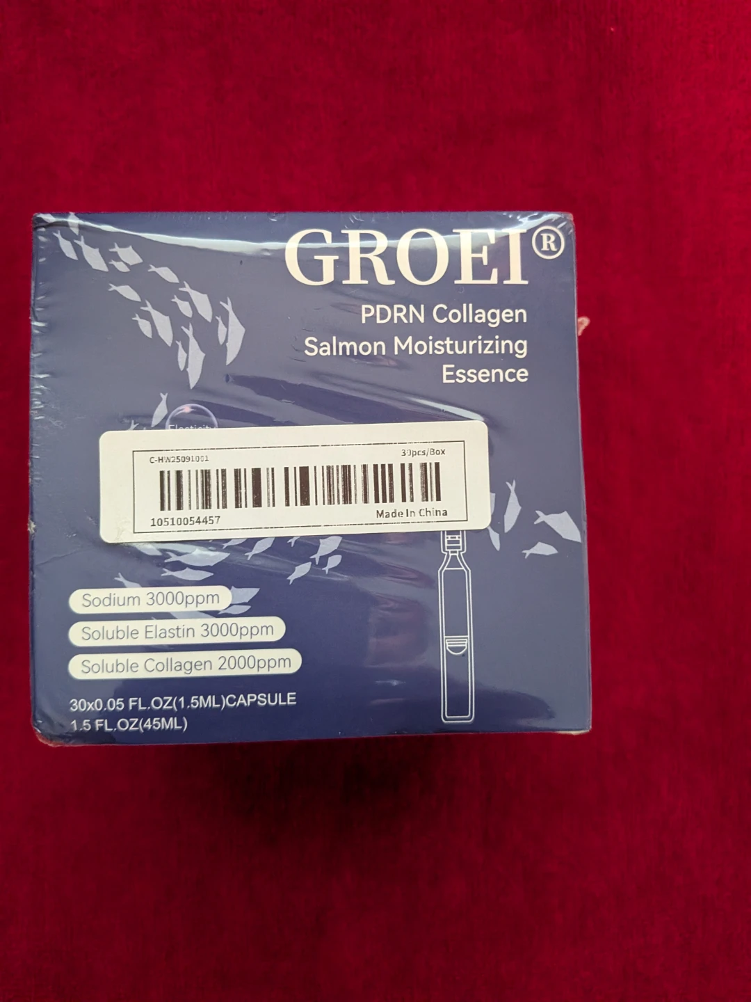 GROEI PDRN Collagen Salmon Moisturizing Essence 30 Capsules