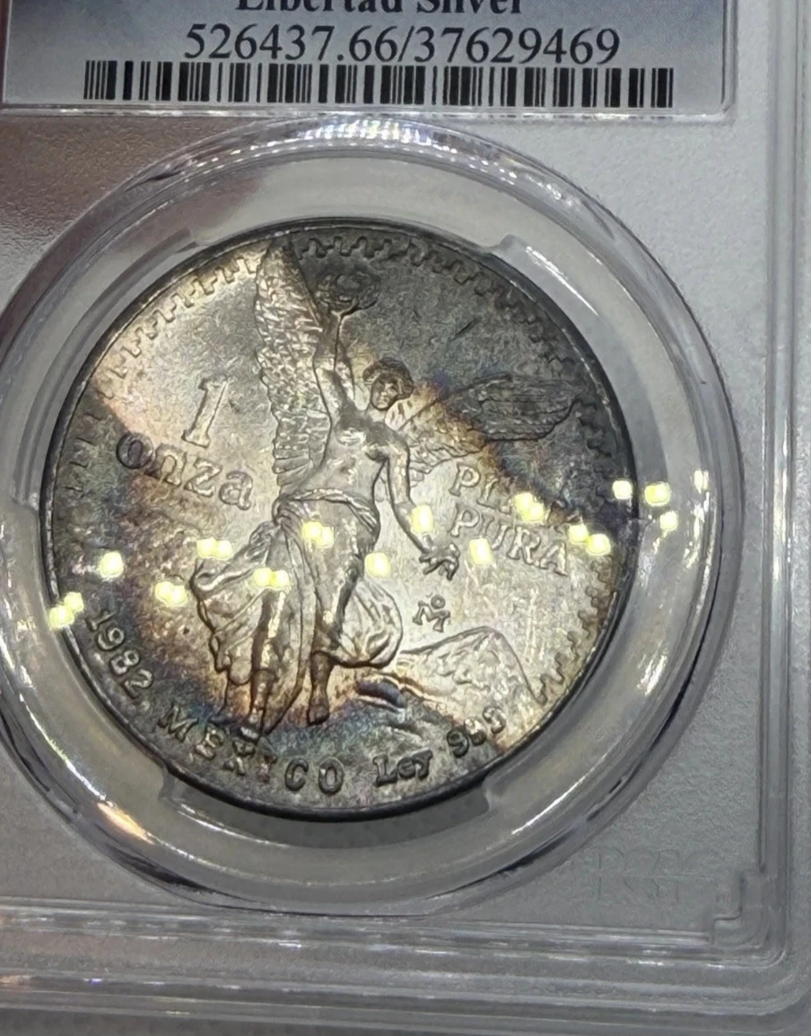 1982 Mexico 1 Onza Libertad Silver Coin PCGS MS66