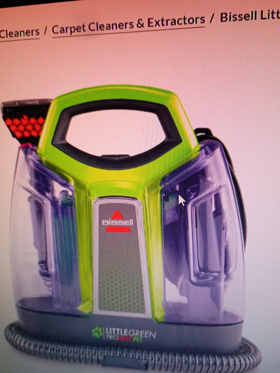 Bissell Little Green ProHeat PET Portable Carpet Cleaner - photo 2