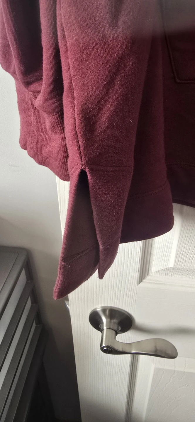 Maroon Zip-Up Hoodie 3x - photo 2