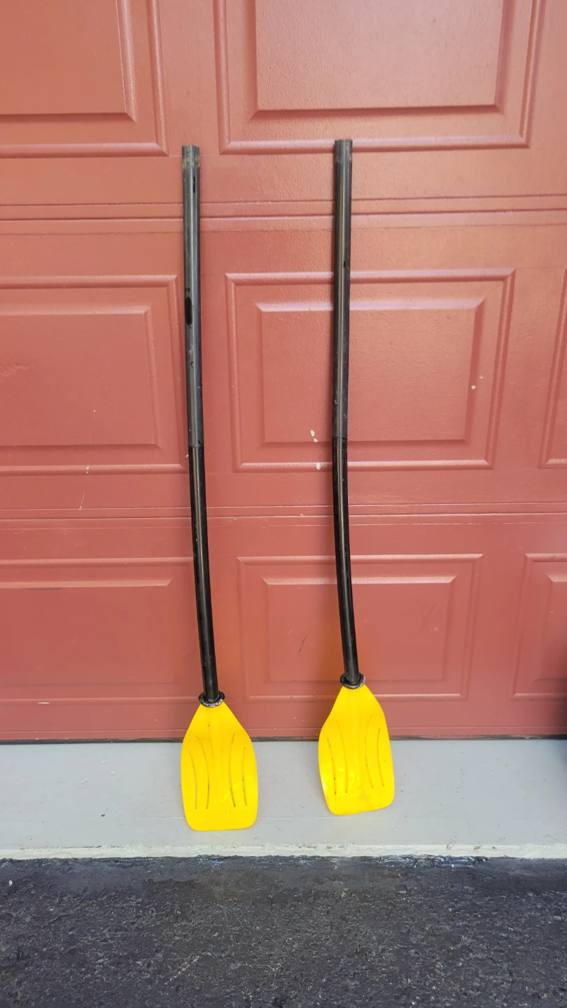 2 Yellow Kayak Boat Paddles-$10
