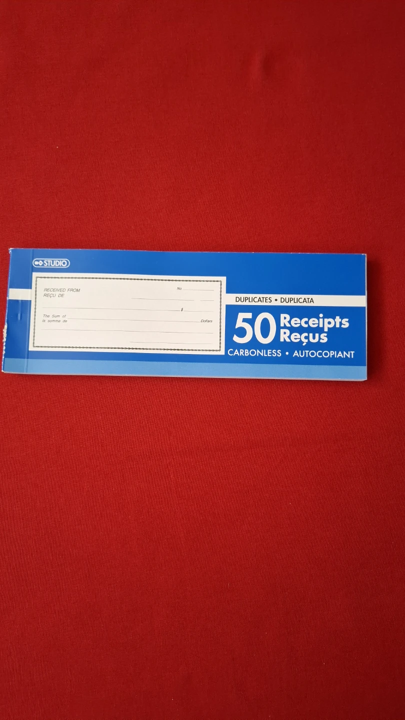 Studio 50 Carbonless Duplicate Receipts