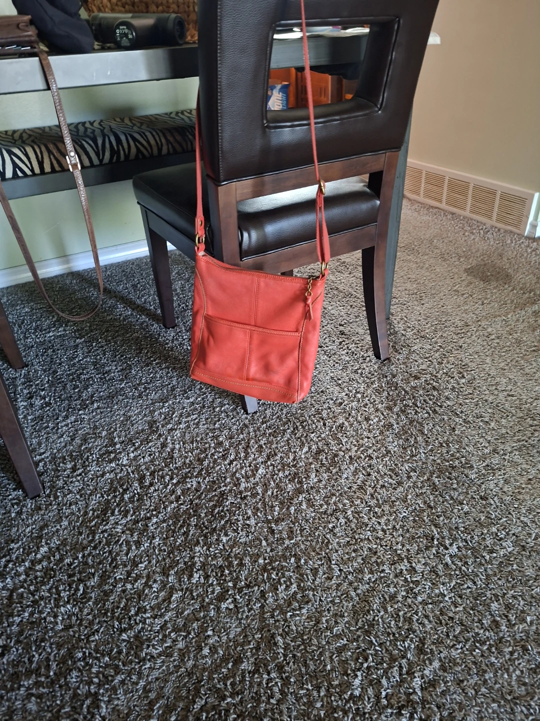 The Sak Red Leather Crossbody Bag