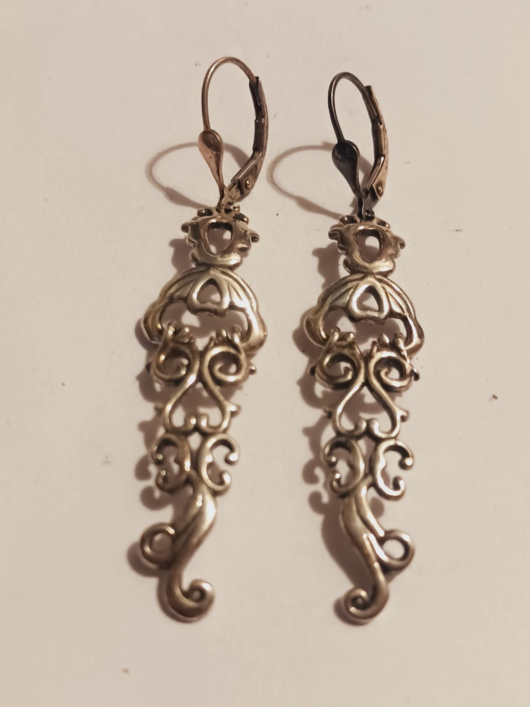 Carolyn Pollack Sterling Silver 925 Filigree Drop Earrings