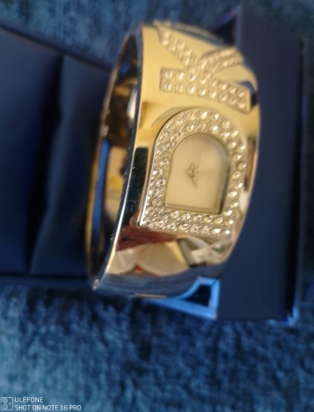 DKNY silver Crystal Bangle Watch