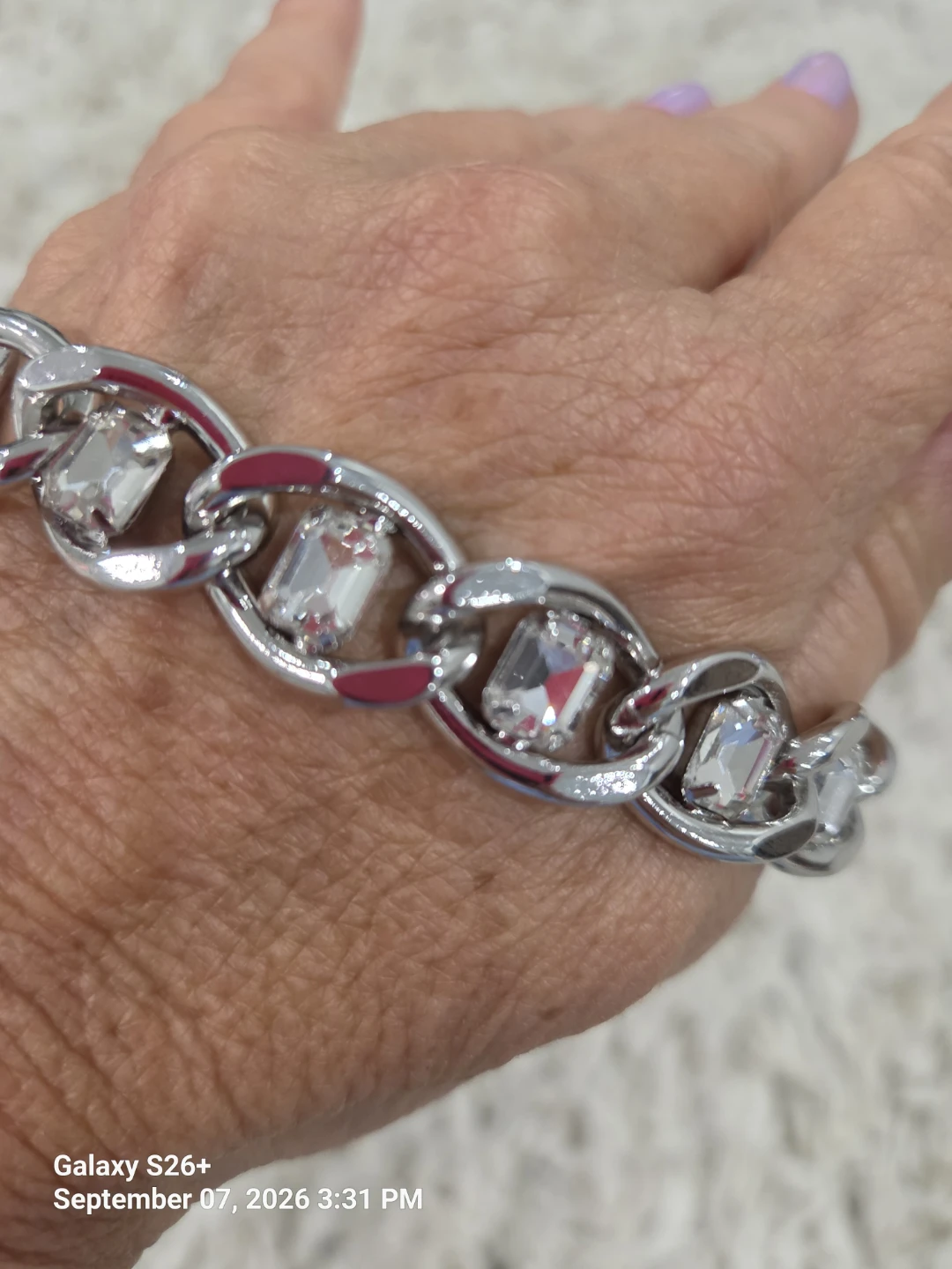 I.N.C. International Concepts Crystal Chain Bracelet - photo 2